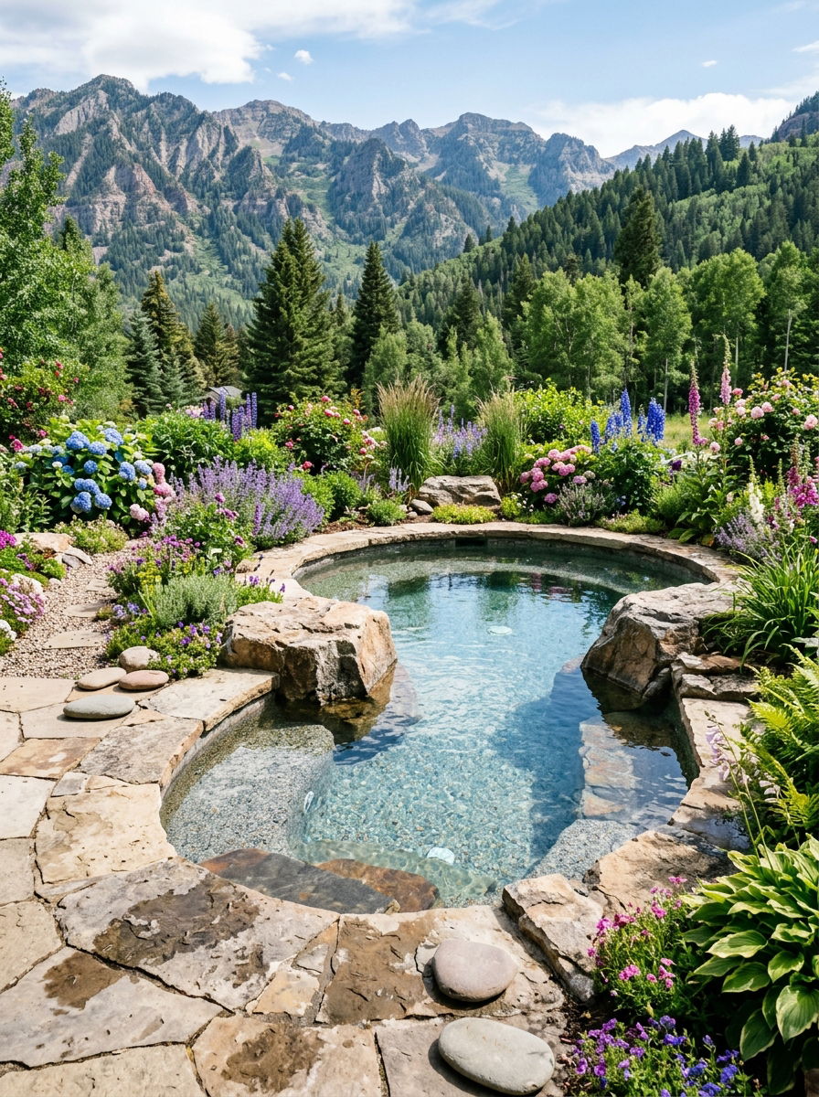 Natural Stone Plunge Pool - 30 plunge pool ideas