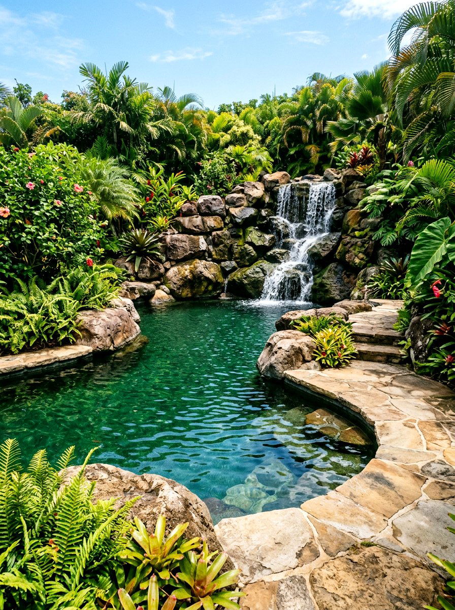 Natural Stone Pool - 30 luxury pool ideas