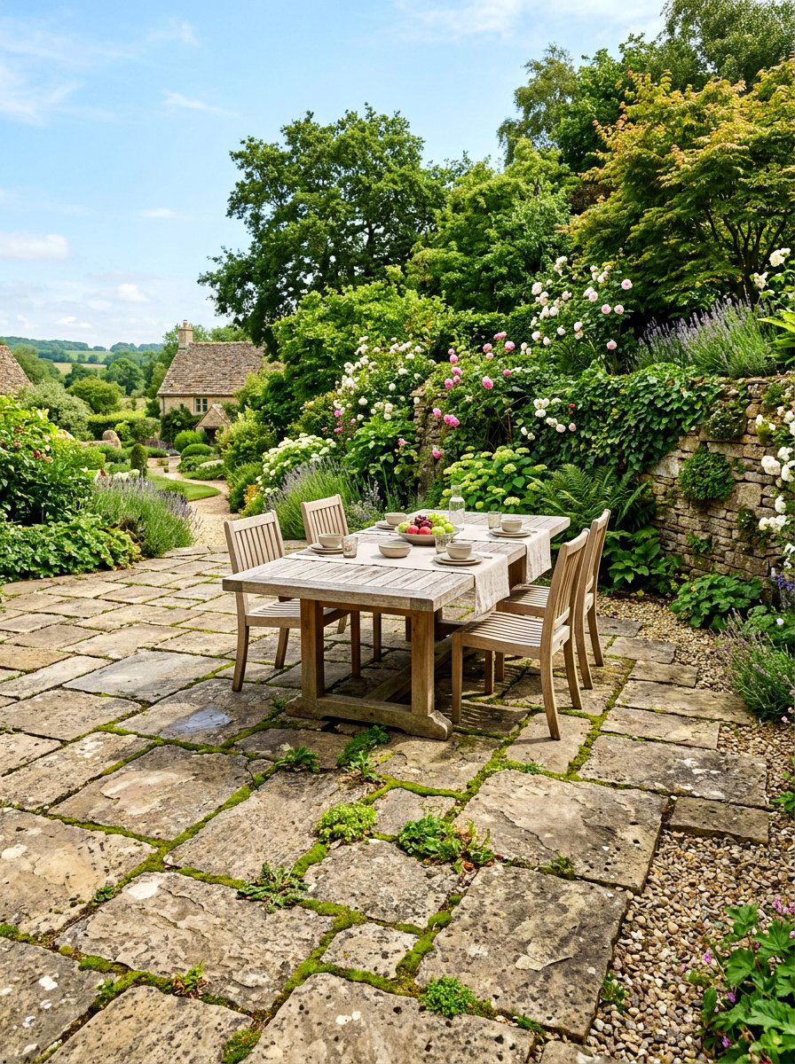 Natural Stone Terrace - 30 al fresco dining ideas