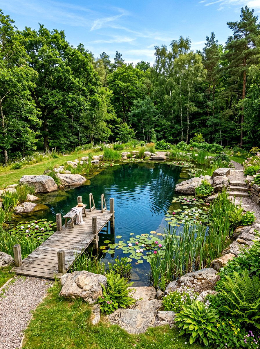 Natural Swimming Pond - 30 backyard pool ideas