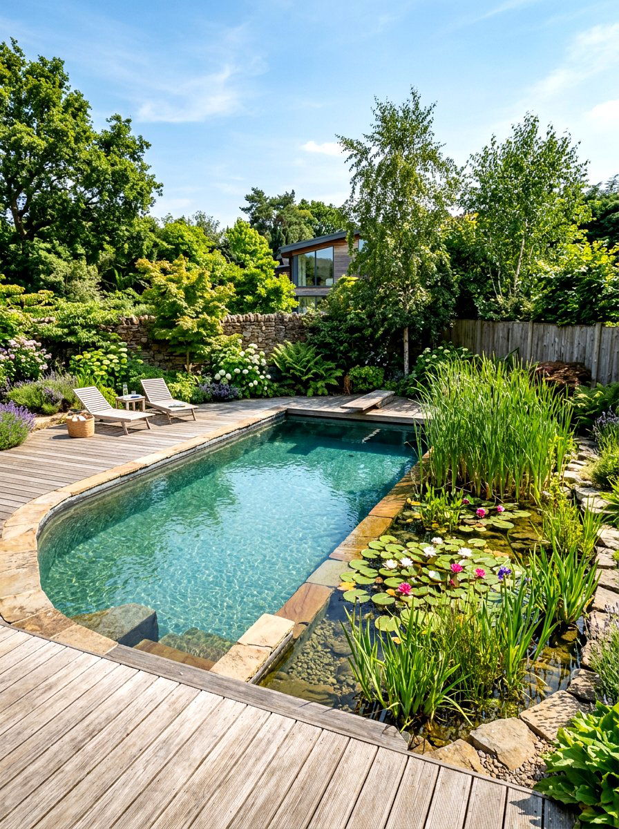 Natural Swimming Pool Backyard - 30 naturalistic backyard ideas