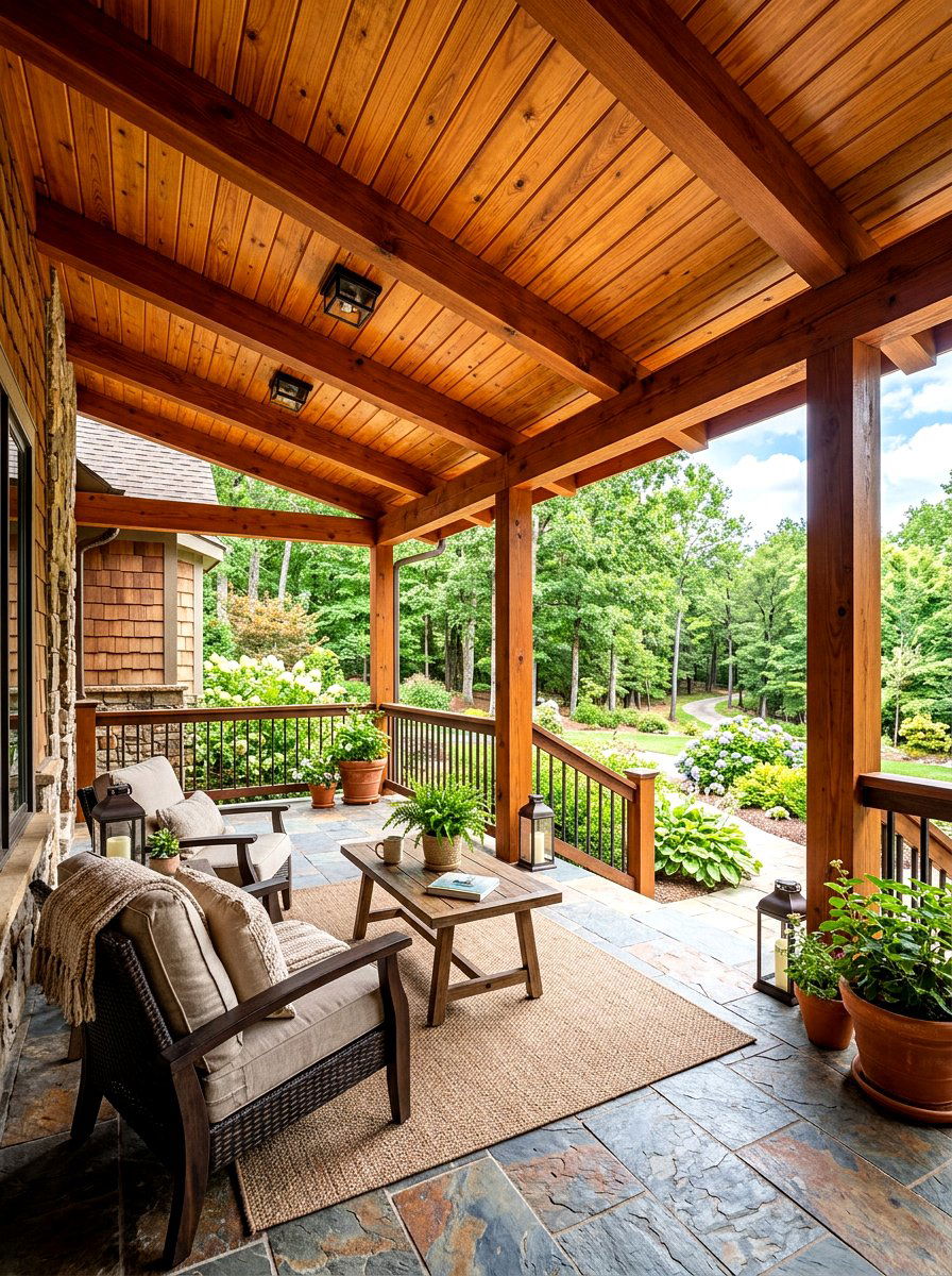 Natural Wood Accents - 30 craftsman exterior ideas