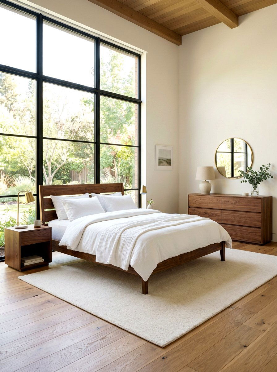 Natural Wood Bedroom - 30 quiet luxury master bedroom ideas