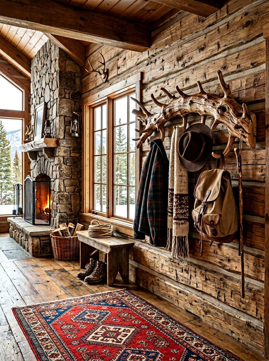 Natural Wood Branch Hanger - 30 coat rack ideas