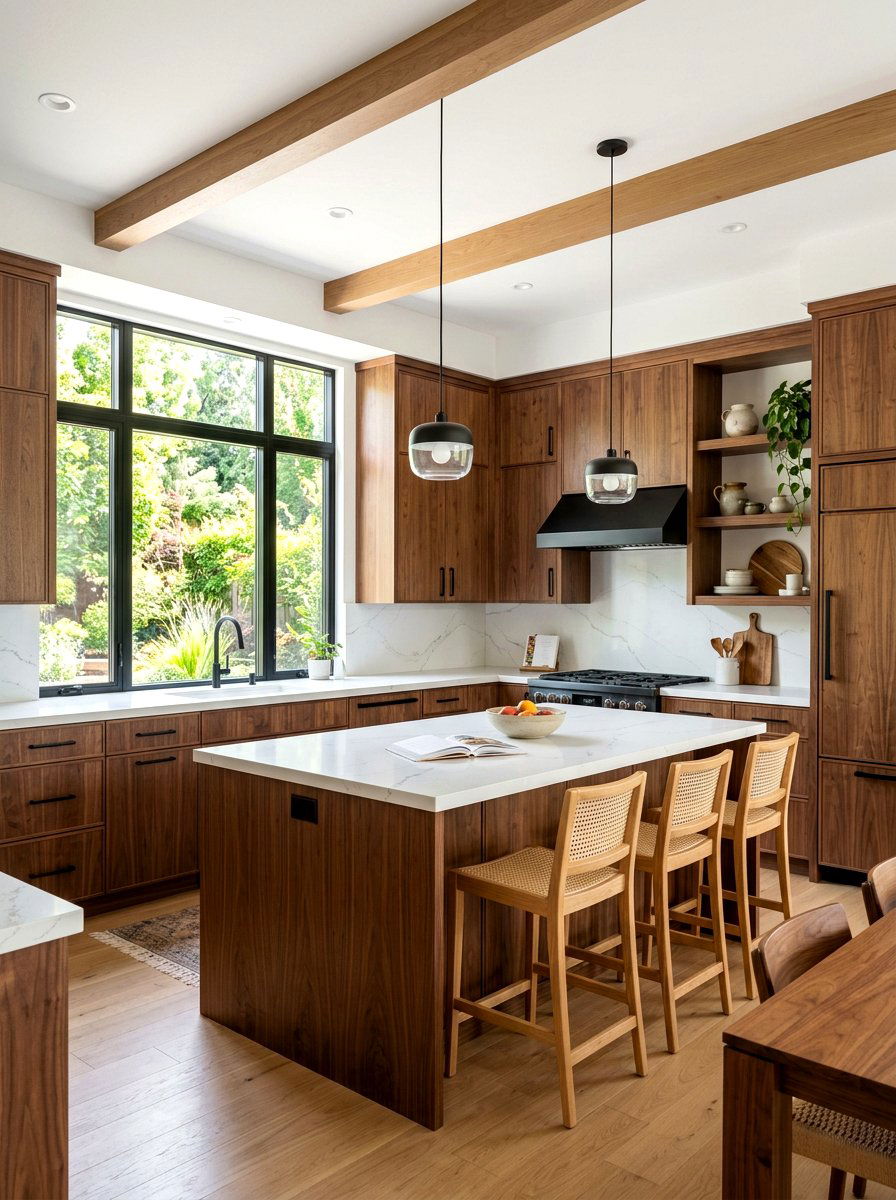 Natural Wood Cabinets - 30 collected kitchen decor ideas