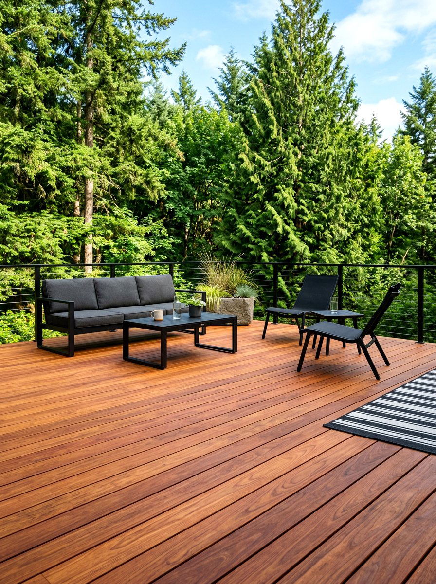 Natural Wood Deck - 30 modern deck ideas