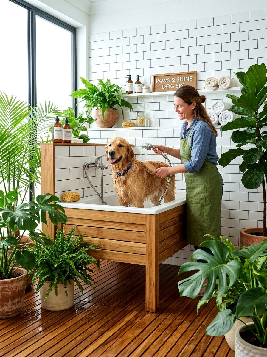 Natural Wood Dog Wash - 30 dog wash station ideas luxury