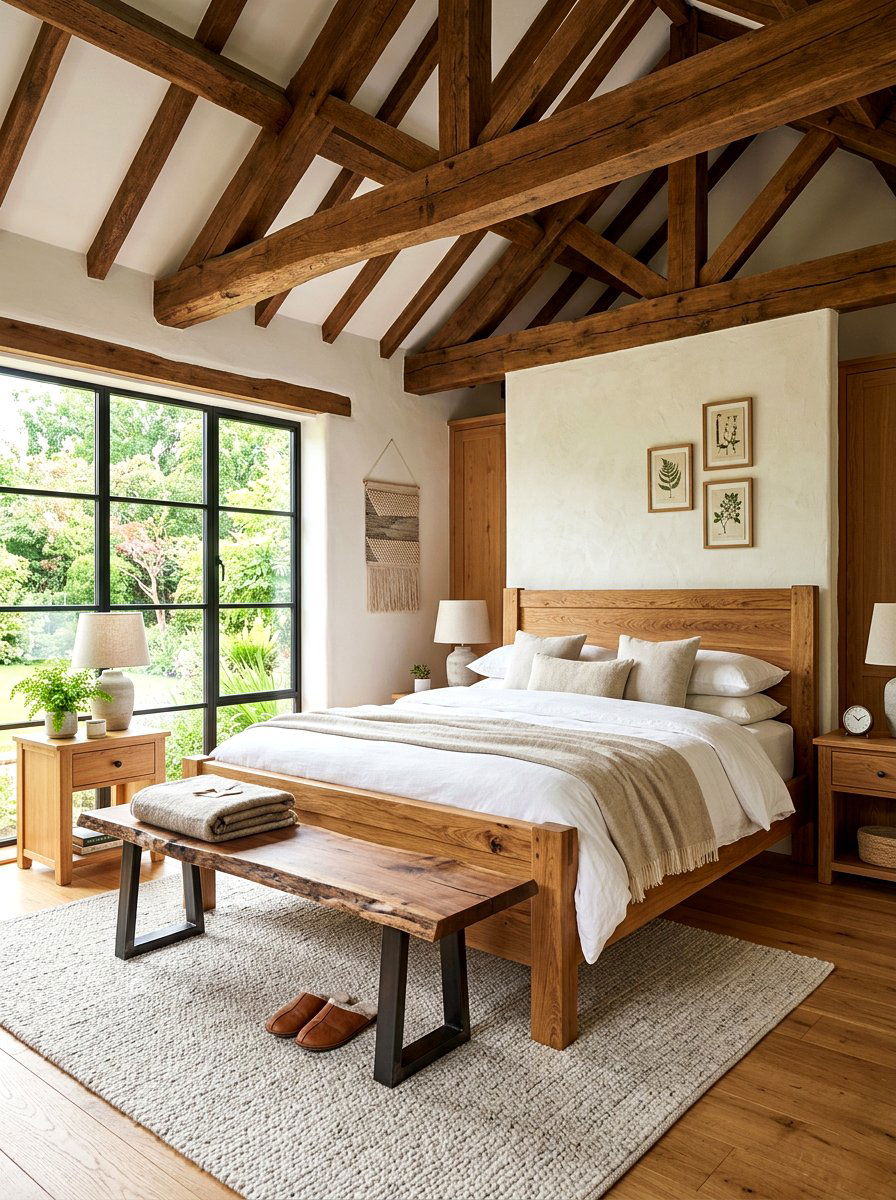 Natural Wood Elements - 30 sleep sanctuary bedroom ideas