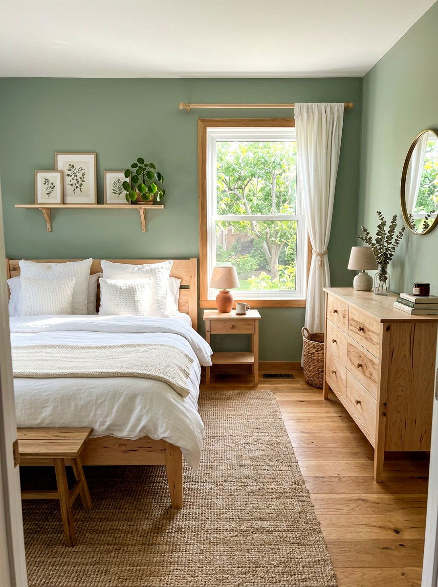 Natural Wood Finishes - 30 summer bedroom decor ideas