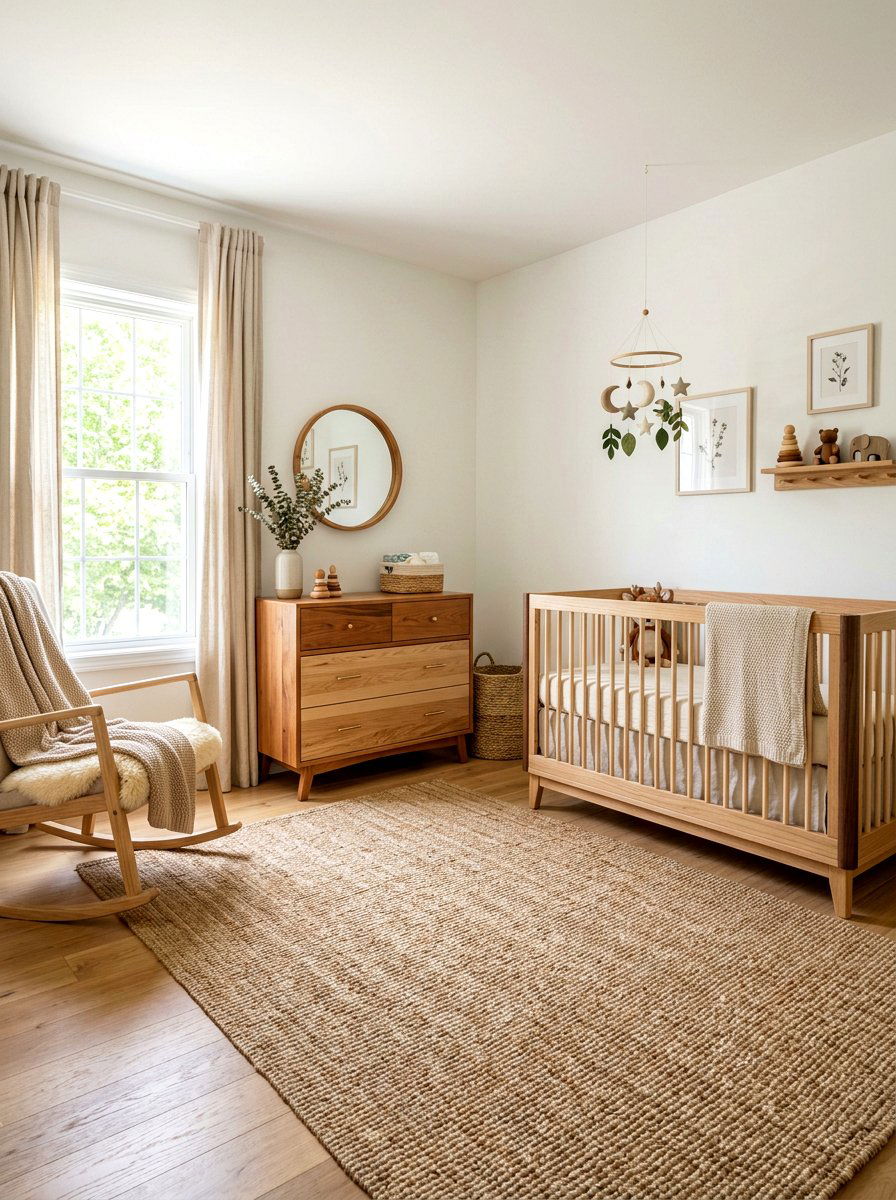 Natural Wood Nursery - 30 gender neutral baby room ideas