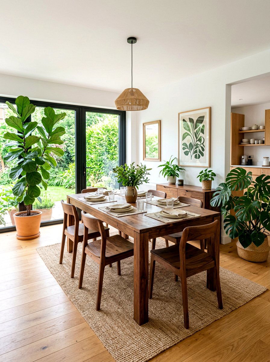 Natural Wood Open Dining - 30 open dining room ideas
