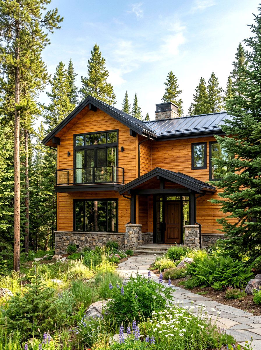 Natural Wood Siding - 30 home exterior ideas