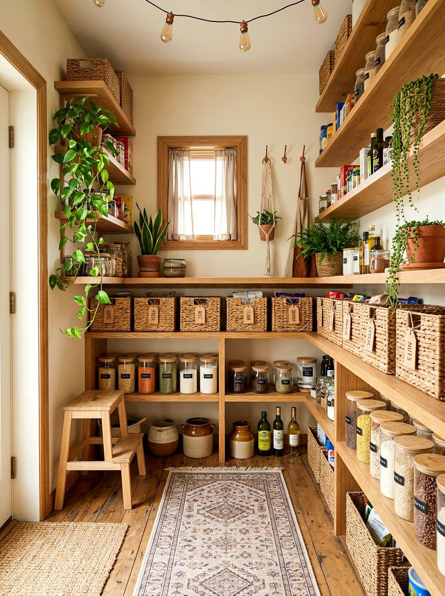 Natural Wood Tag Pantry Label - 30 label system pantry ideas