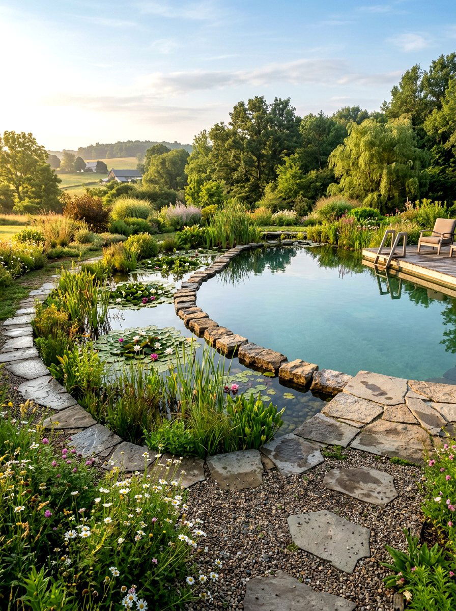 Natural biological pool - 30 modern pool ideas