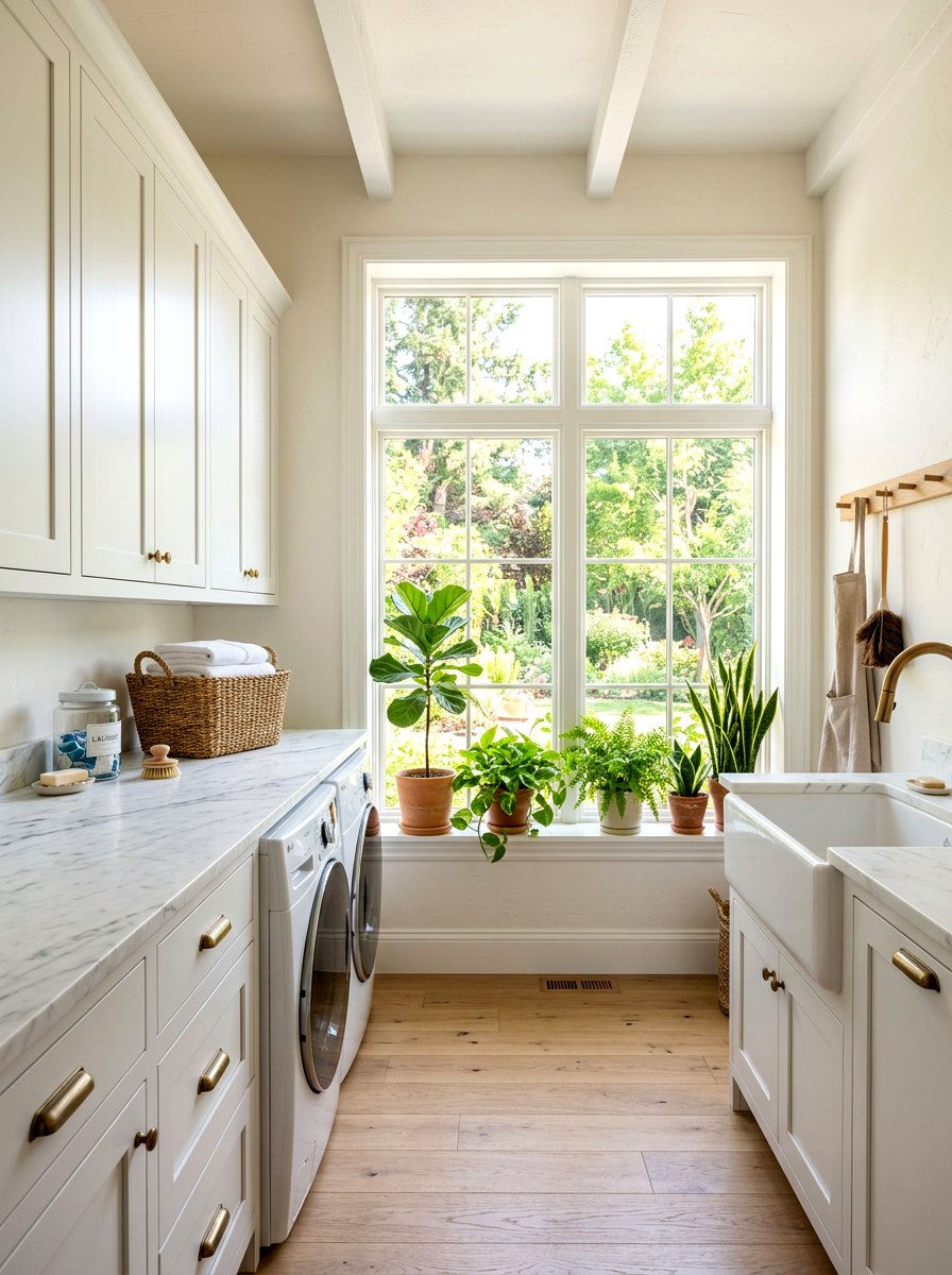 Natural light laundry room - 30 eco laundry room ideas