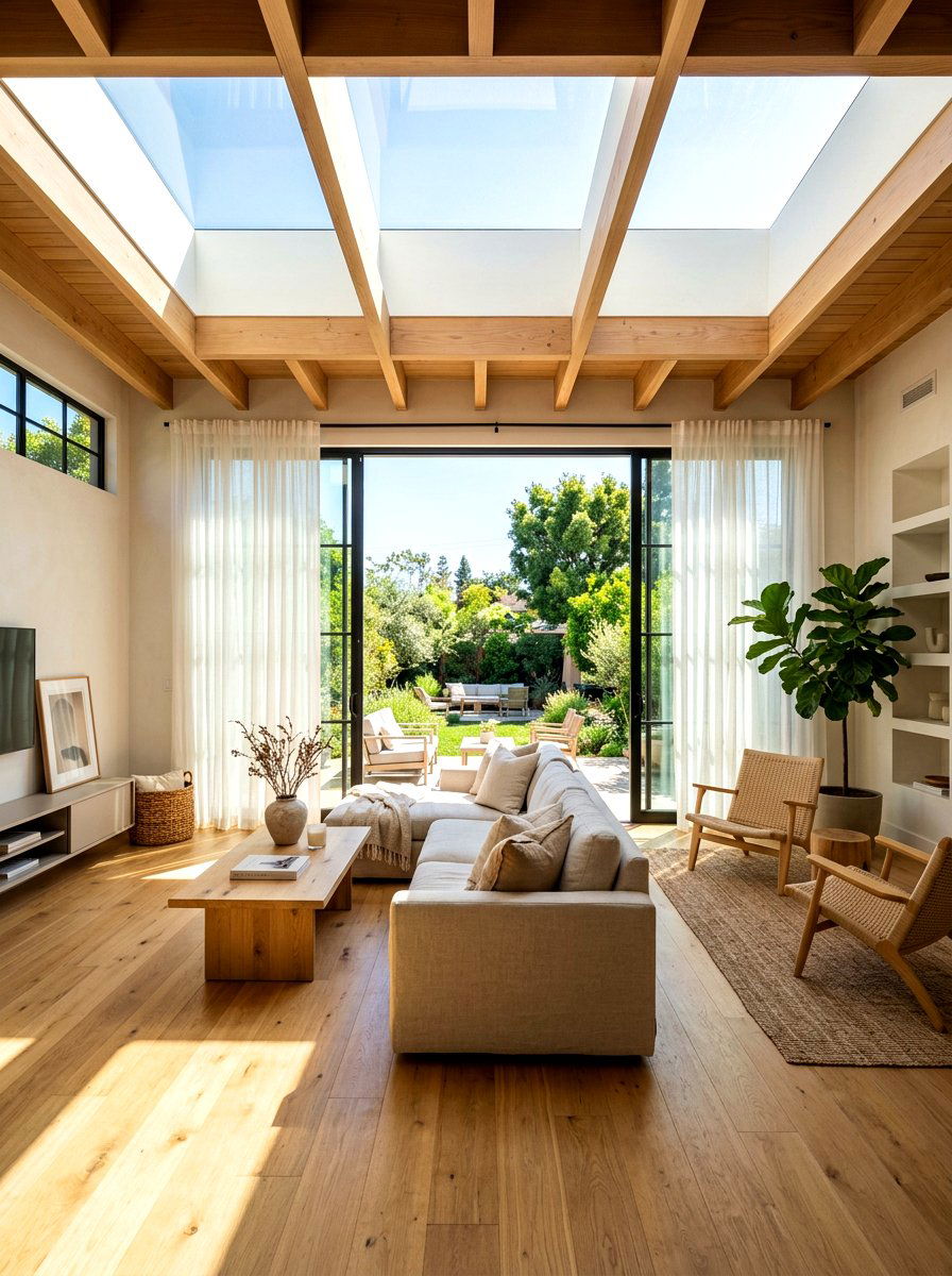 Natural light living room - 30 organic modern living room ideas