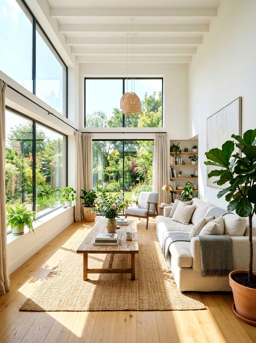 Natural light living room - 30 slow living home ideas