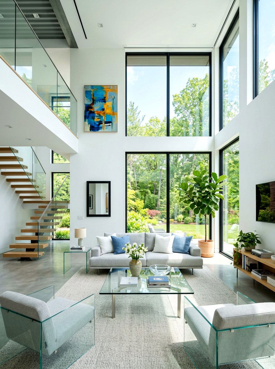 Natural light living room - 30 nature inspired living room ideas