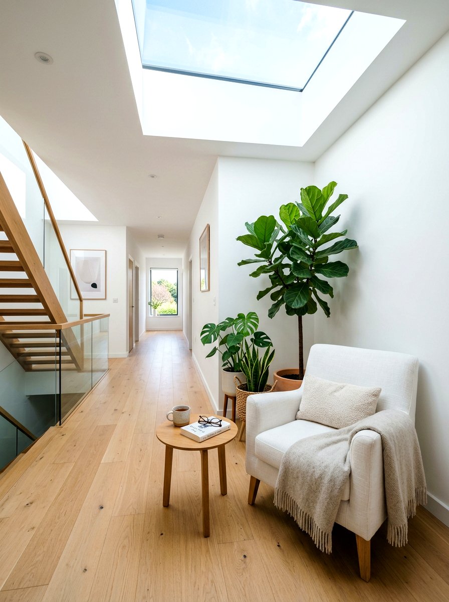 Natural light reading zone - 30 hallway reading nook ideas