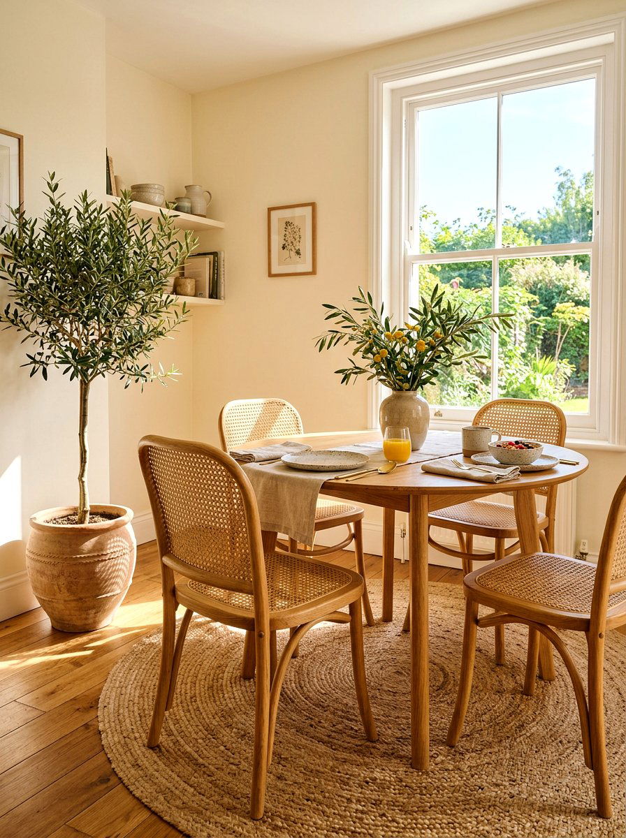 Natural oak cane chairs - 30 cane dining chair ideas
