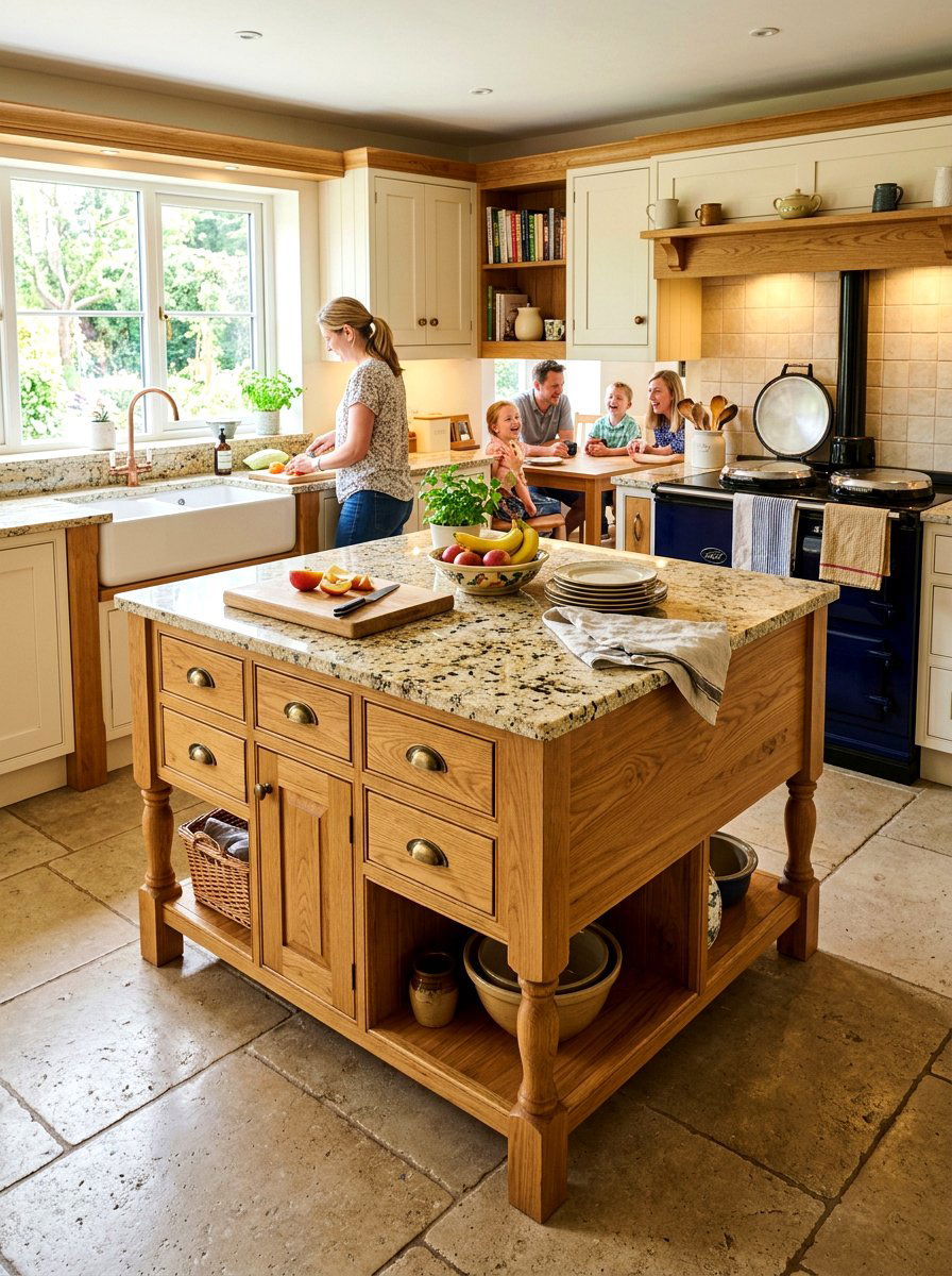 Natural oak dresser island - 30 antique dresser kitchen island ideas