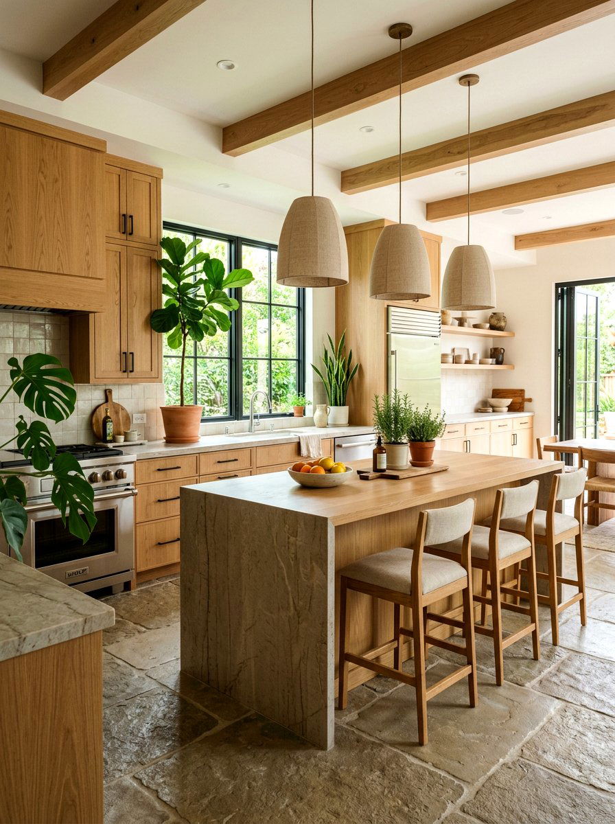 Natural oak kitchen cabinets - 30 oak kitchen cabinet ideas