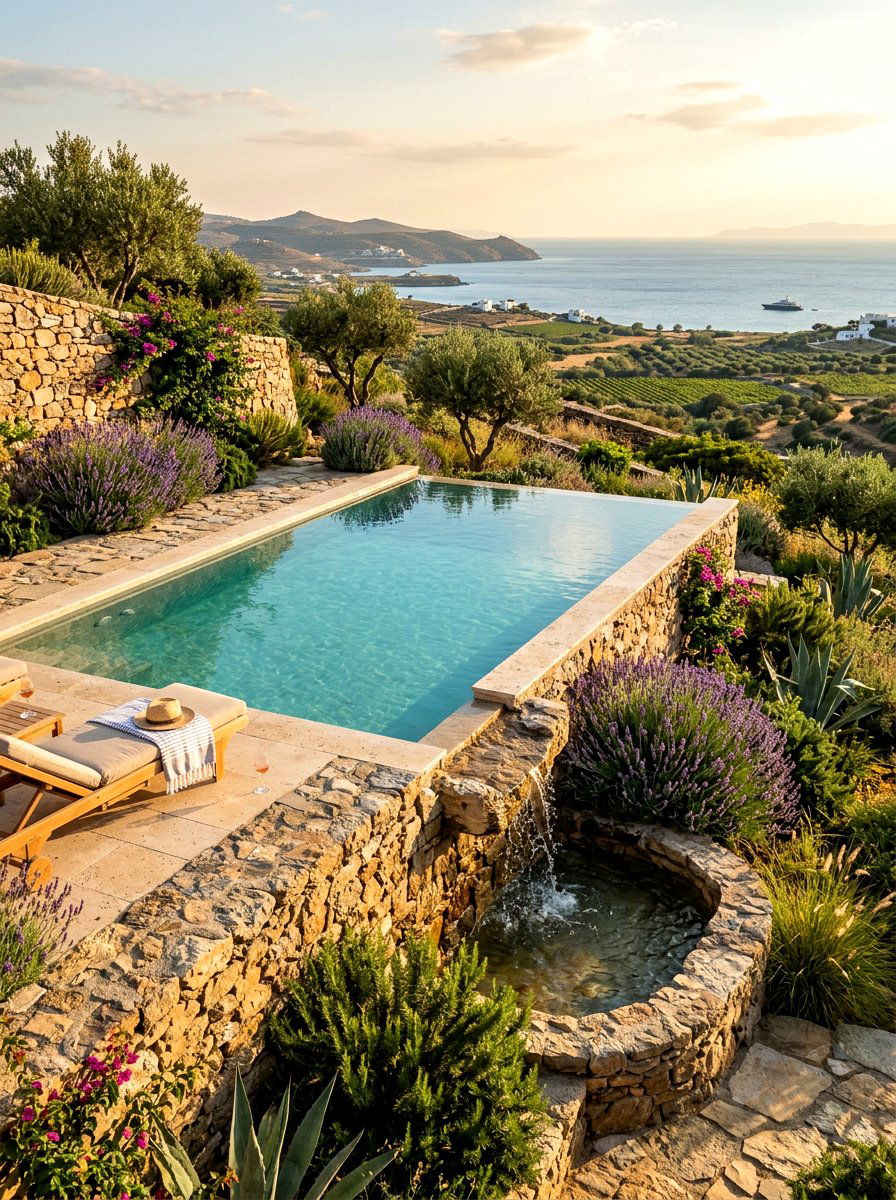 Natural stone infinity pool - 30 infinity pool backyard ideas