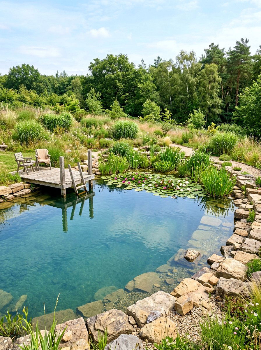 Natural swimming pond - 30 budget pool ideas