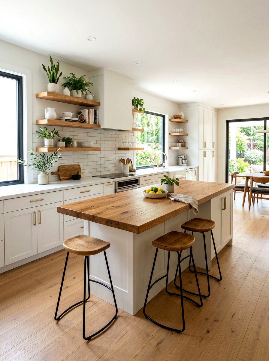Natural wood accents - 30 condo kitchen ideas