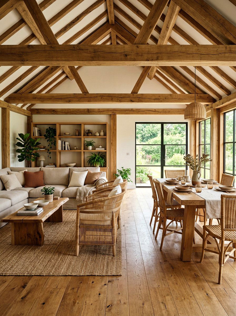 Natural wood living room - 30 restorative living room ideas
