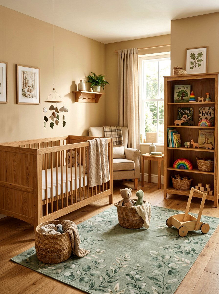 Natural wood nursery - 30 soft traditional nursery ideas