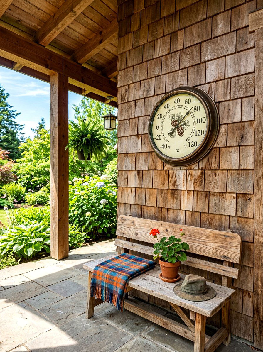 Natural wood siding - 30 country porch decor ideas