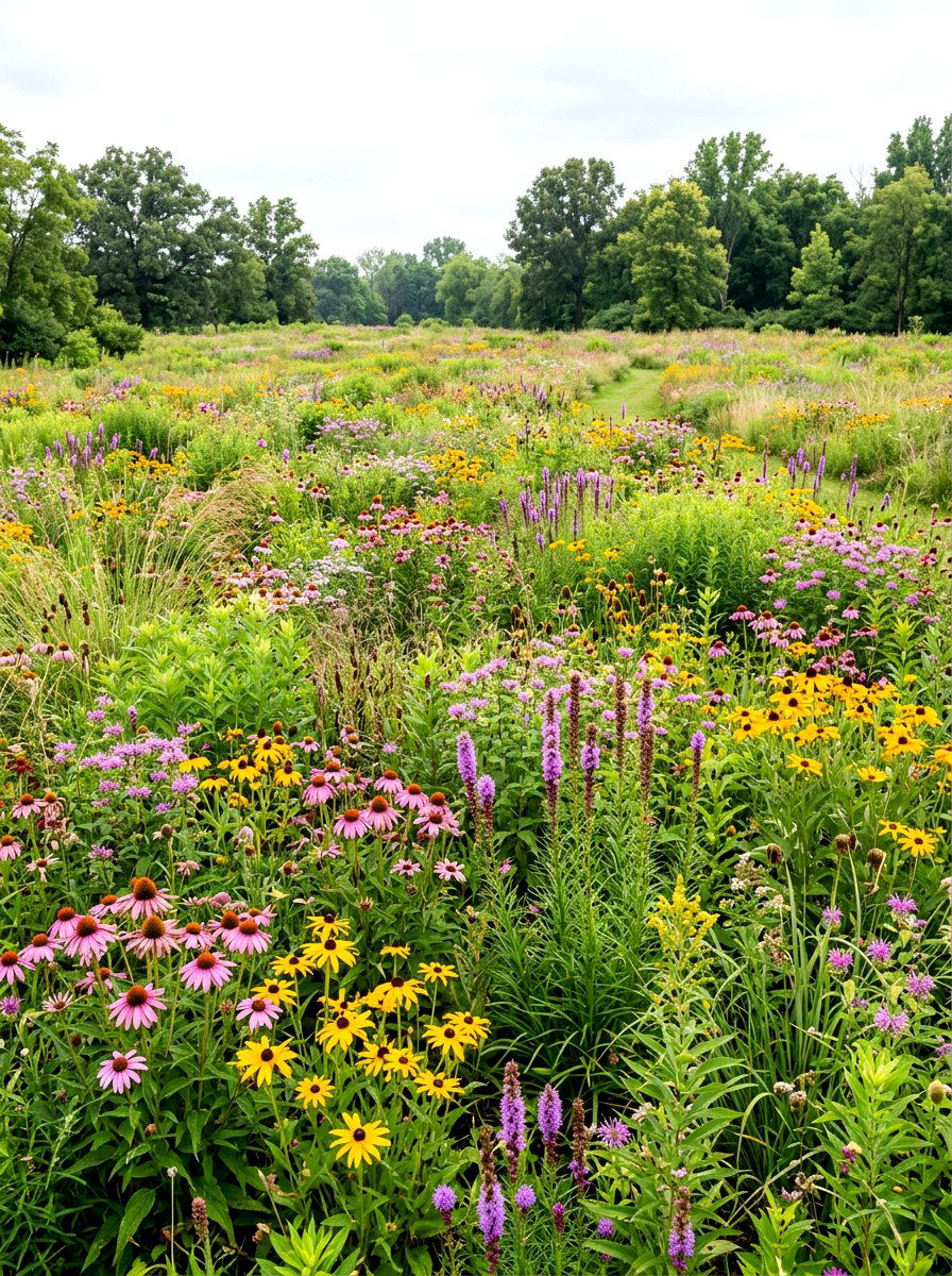 Naturalistic prairie planting - 30 prairie garden ideas