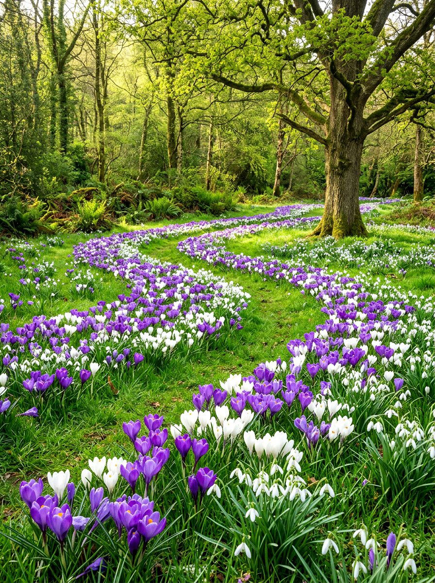 Naturalized Bulb Drift - 30 rewilded backyard ideas