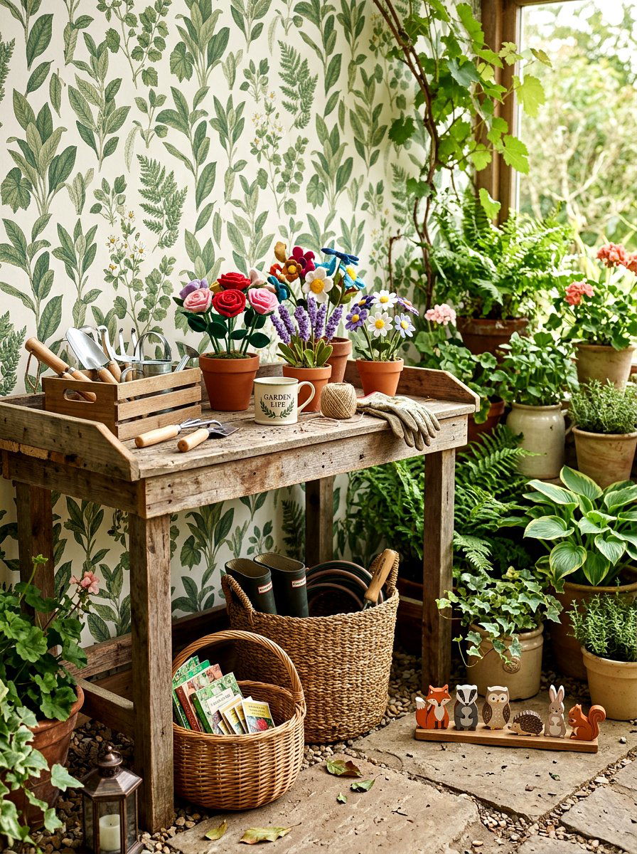 Nature Inspired Garden Corner - 30 imaginative play corner ideas
