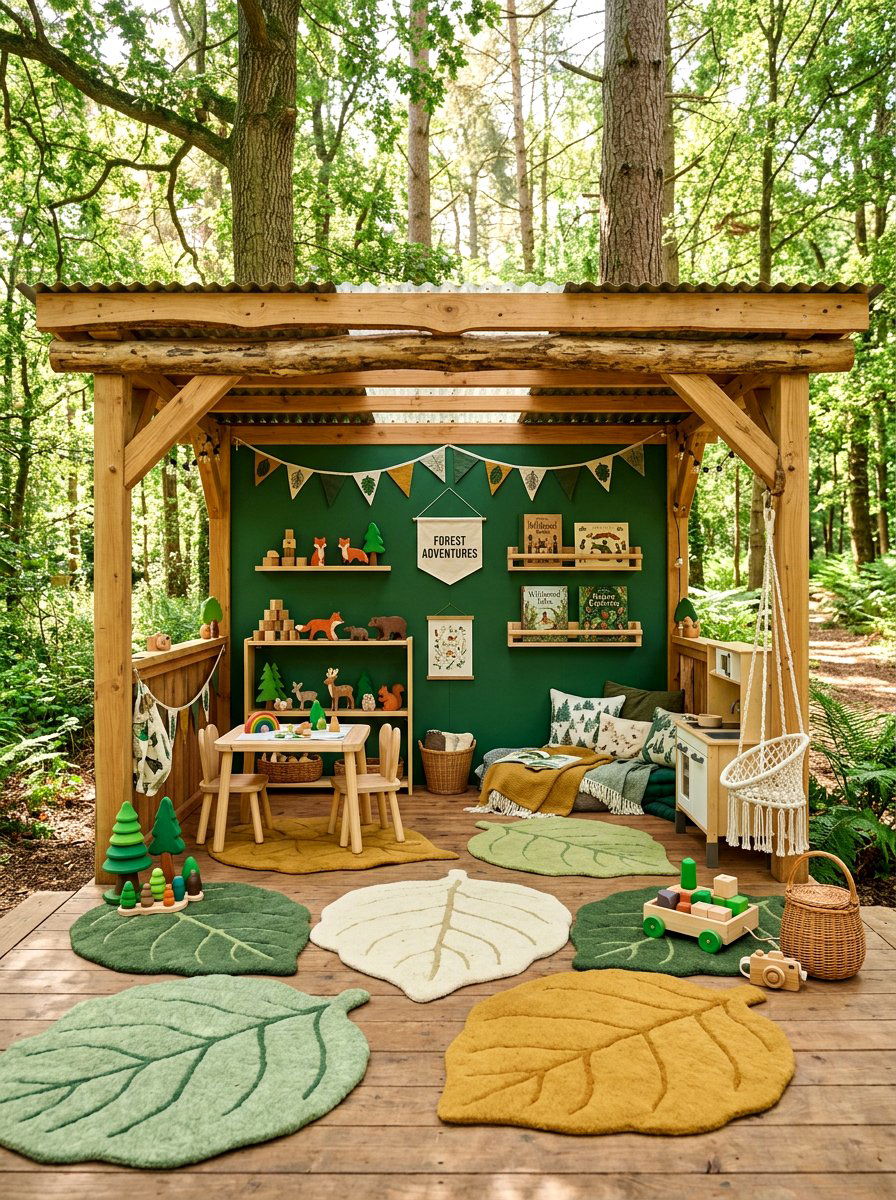 Nature Inspired Playroom - 30 attic playroom ideas