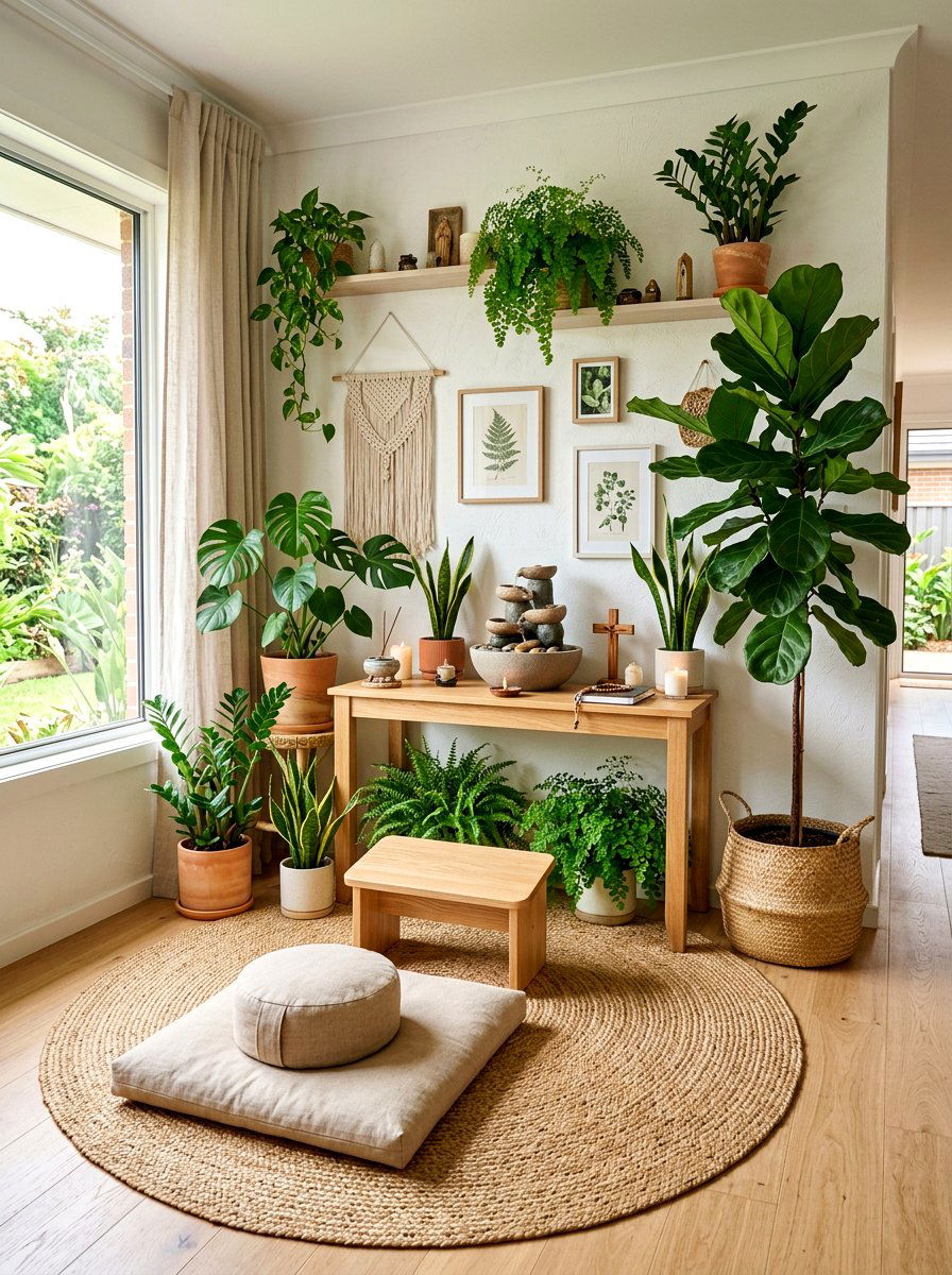 Nature Inspired Prayer Corner - 30 prayer corner ideas