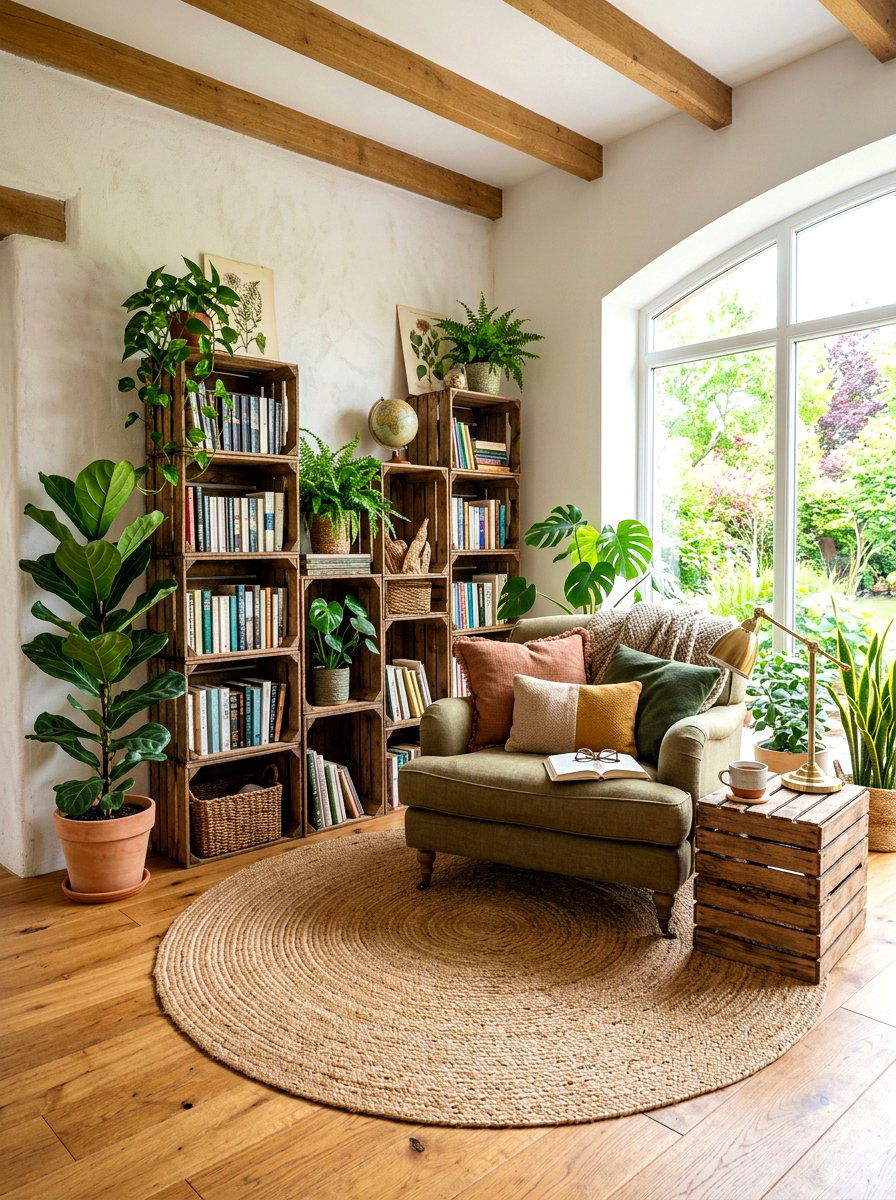 Nature Inspired Reading Zone - 30 kids reading nook ideas