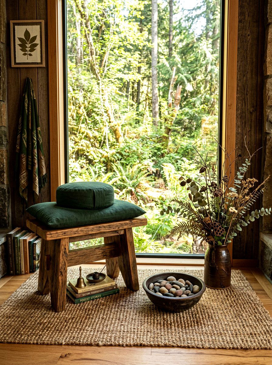 Nature Meditation Nook - 30 meditation nook ideas