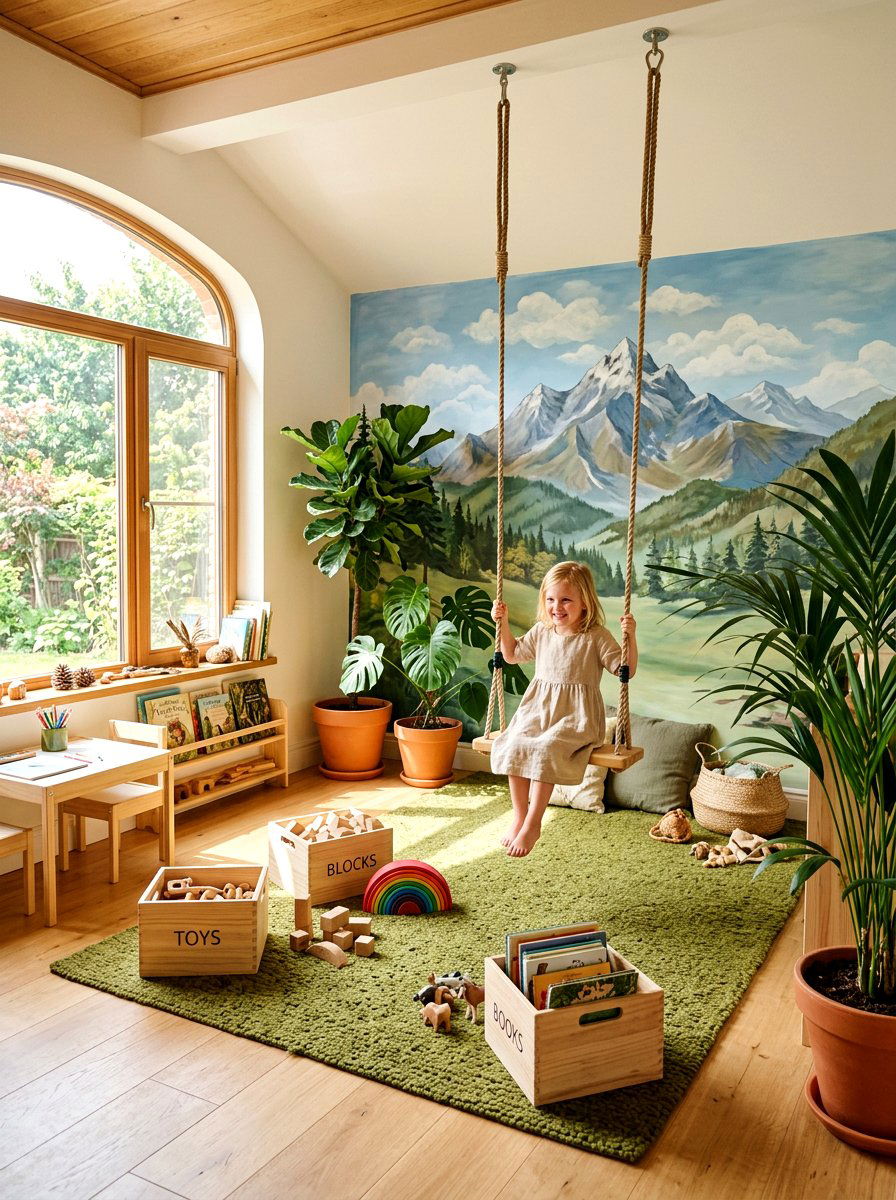 Nature Playroom - 30 playroom ideas