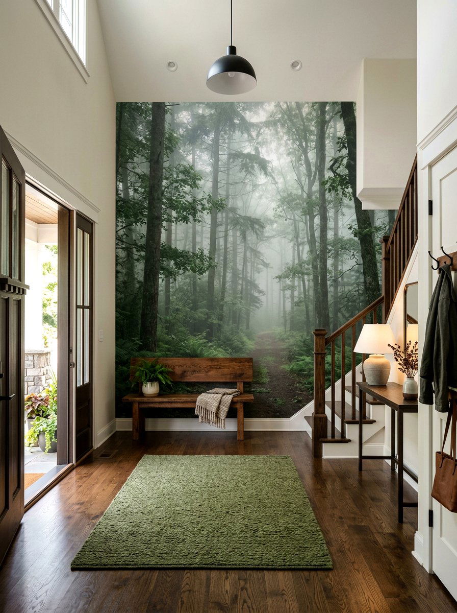 Nature Scene Foyer Wallpaper - 30 entry wallpaper ideas