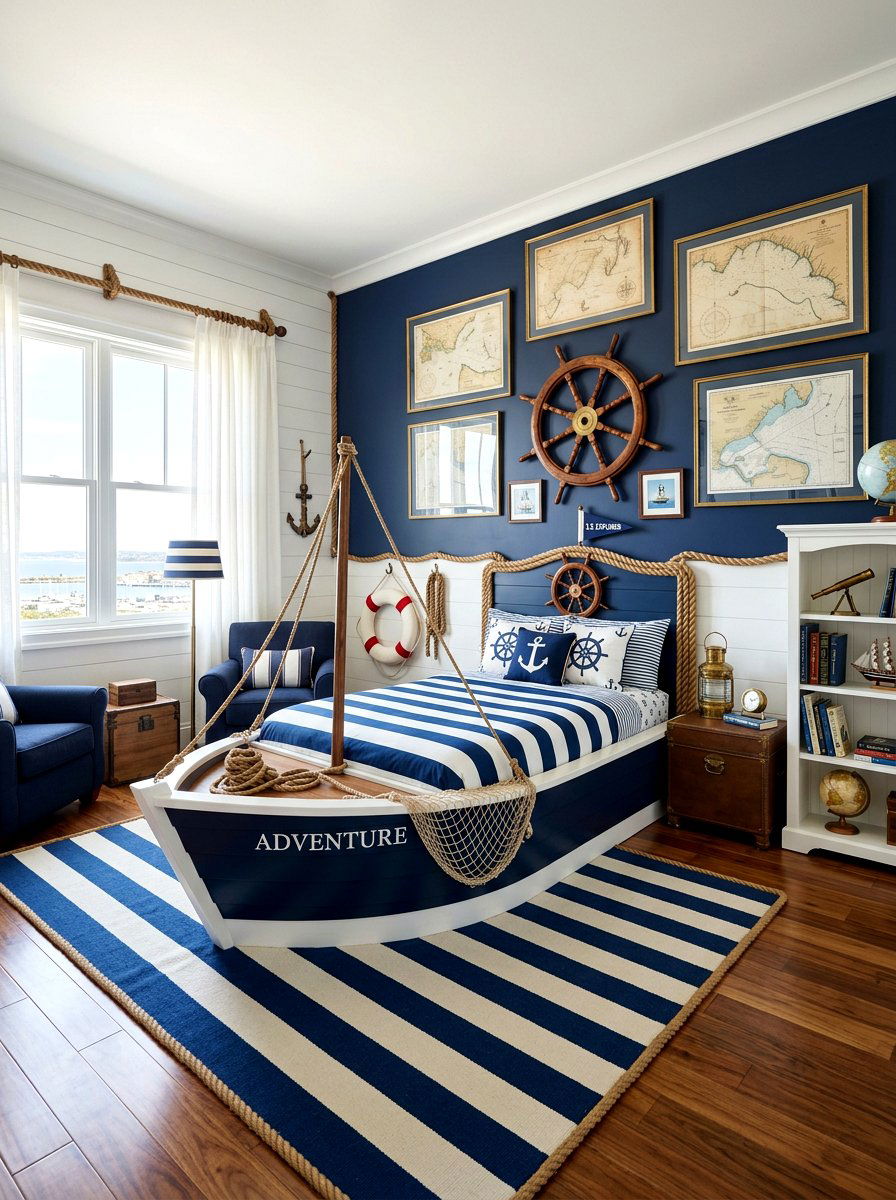 Nautical Adventure Bedroom - 30 storybook bedroom decor ideas