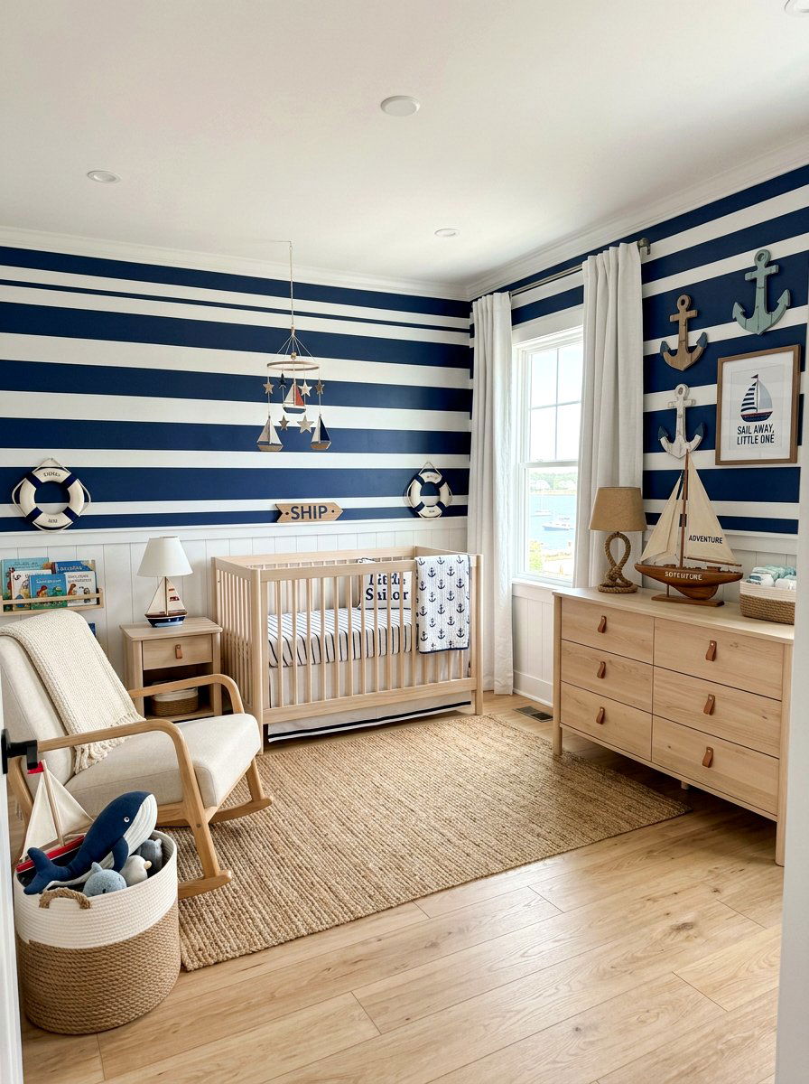 Nautical Baby Room - 30 baby room ideas