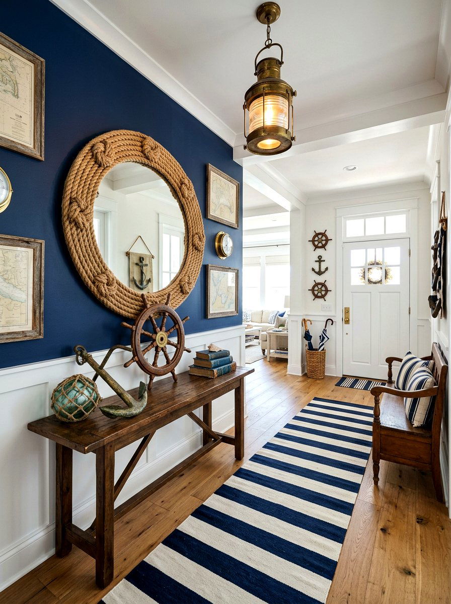 Nautical Entryway Decor - 30 coastal entryway ideas