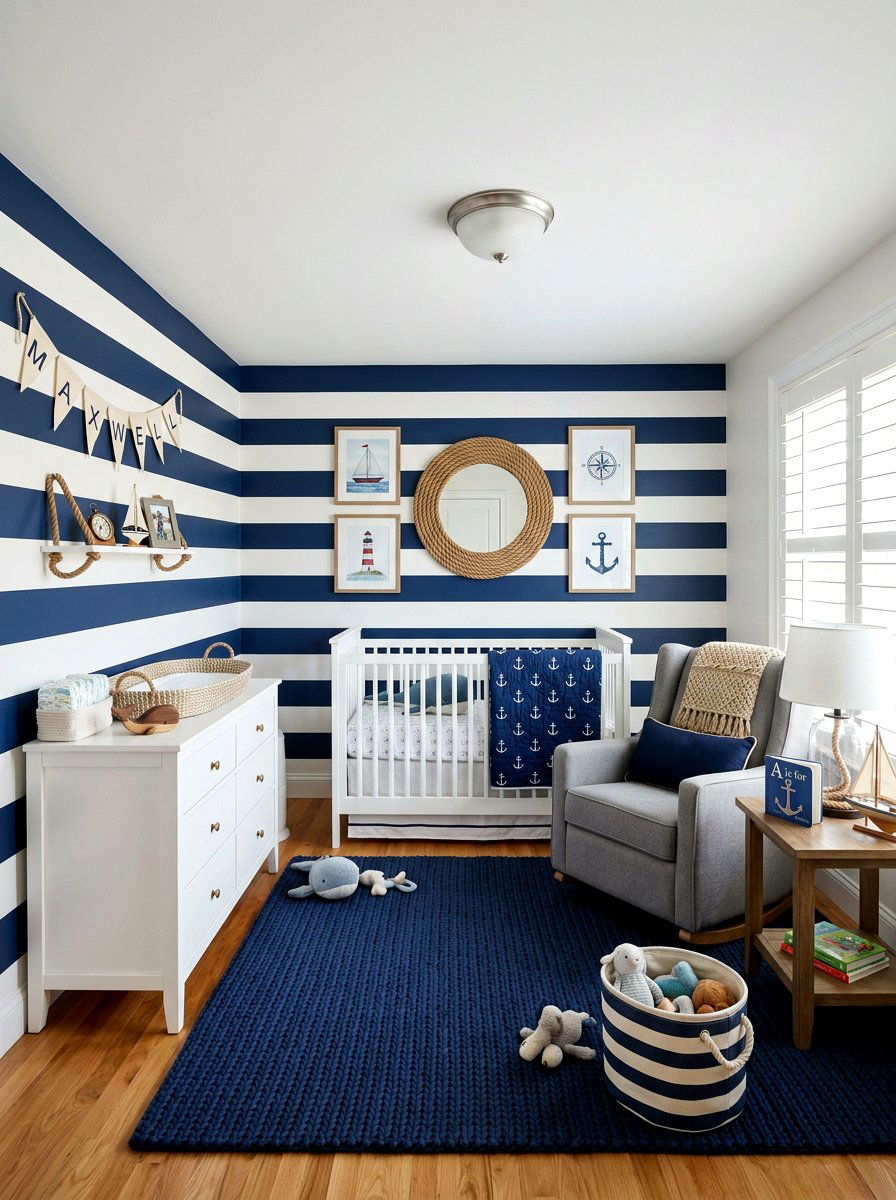 Nautical Nursery - 30 viral nursery ideas