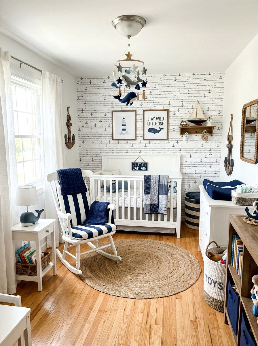 Nautical Nursery - 30 seaside cottage ideas