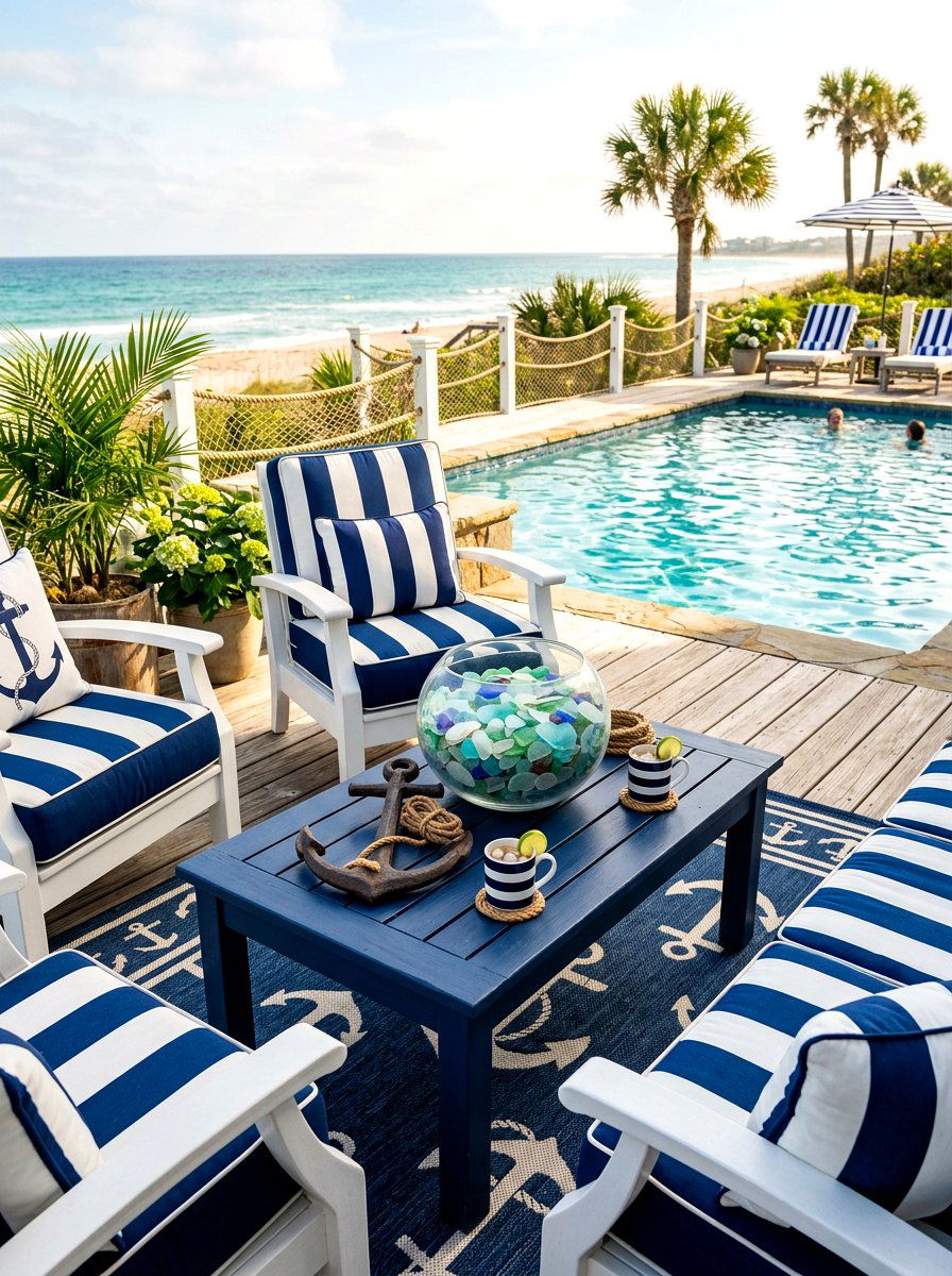 Nautical Outdoor Coffee Table - 30 outdoor coffee table styling ideas