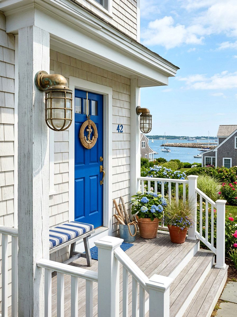 Nautical Porch Bulkhead Light - 30 front porch lighting ideas