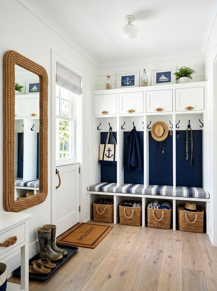 Nautical Rope Accents - 30 preppy home decor ideas