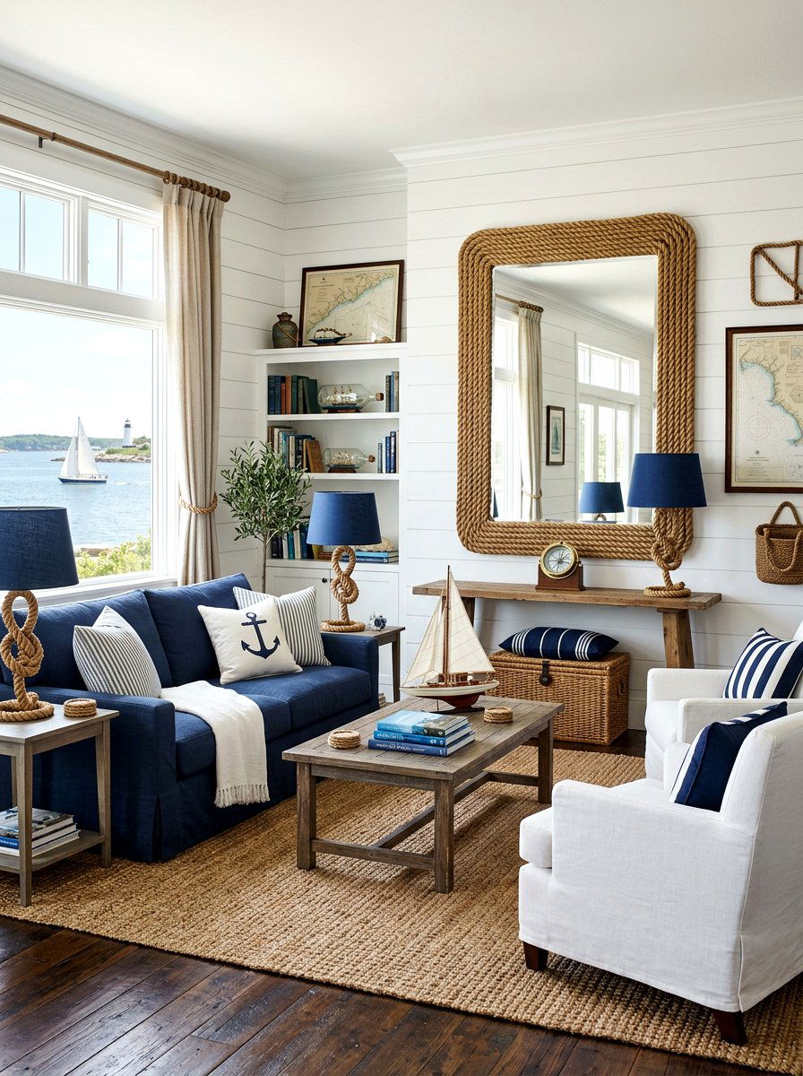 30 Ocean Inspired Living Room Ideas for Breezy Coastal Vibes